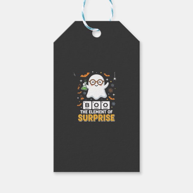Halloween-Buh-Element der Überraschung Gespenst De Geschenkanhänger (Vorderseite)