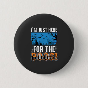 Halloween Buh-Geist-Friedhofs-Vektor-Design_1 Button