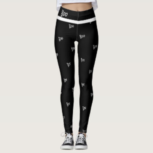 Halloween Buh Schwarzweiß Leggings