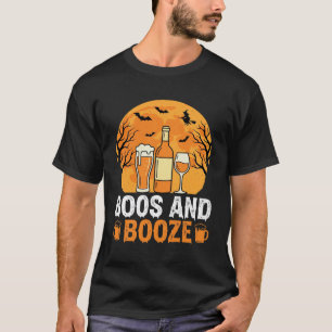 Halloween Buh und Schnaps Trinkparty Design T-Shirt