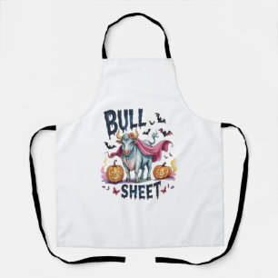 Halloween-Bullen-Blatt, Lustiger Geisterkuh Schürze