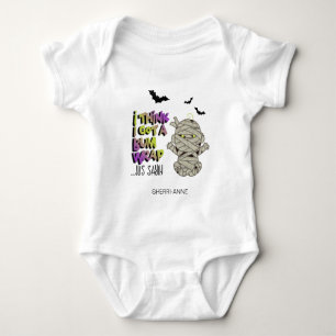 Halloween Bum Wrap Mummy Baby Green ID683 Strampler