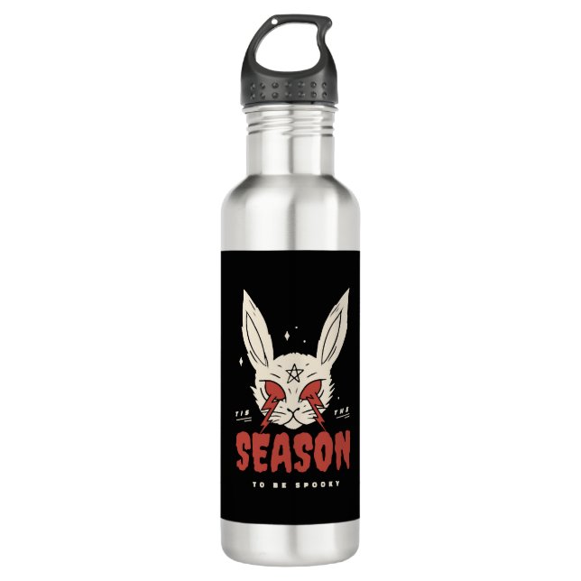 Halloween Bunny Edelstahlflasche (Vorderseite)