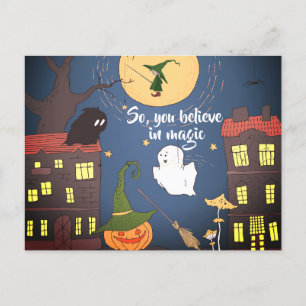 Halloween Business Mortgage Real Anwesen Vielen Da Ankündigungspostkarte