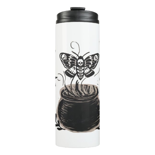 Halloween-Butterfly Thermosbecher (Vorderseite)