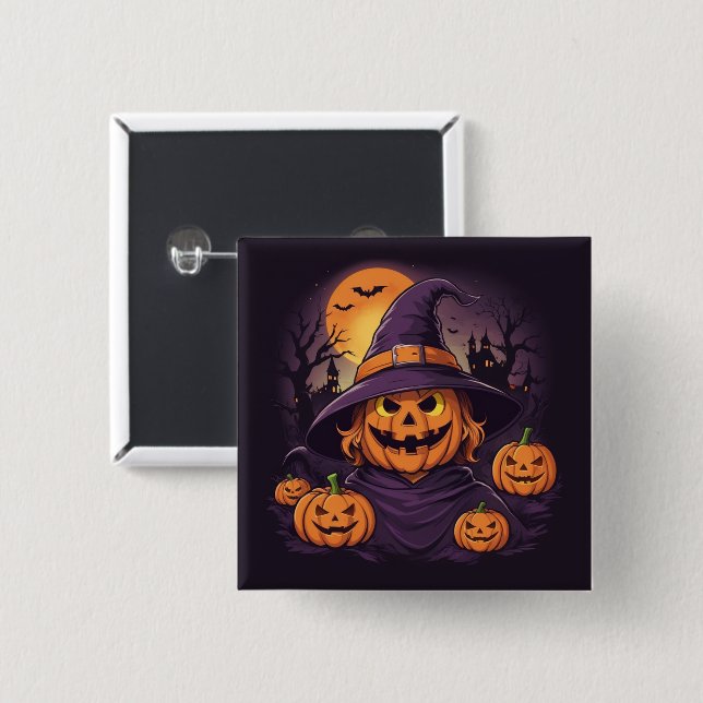 Halloween- Button (Vorne & Hinten)