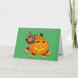 Halloween Button Die Grußkarte des Schwanzes Dankeskarte