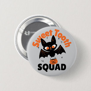Halloween-Button mit Sweet Tooth Squad - Bat Button