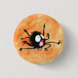 Halloween Button! Spooked Little Spider! Button