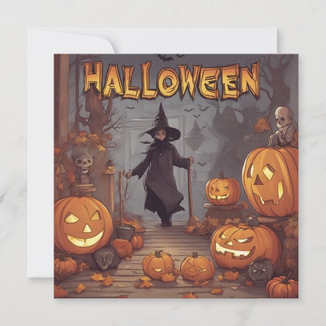 Halloween C Feiertagskarte (Vorderseite)