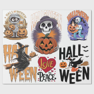 Halloween cadeau Pappel Geschenkpapier