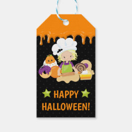 Halloween Cakes und Baking Blonde Girl Geschenkanhänger