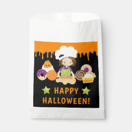 Halloween Cakes und Baking Brünett Girl Geschenktütchen