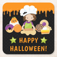 Halloween Cakes und Baking Brünett Girl