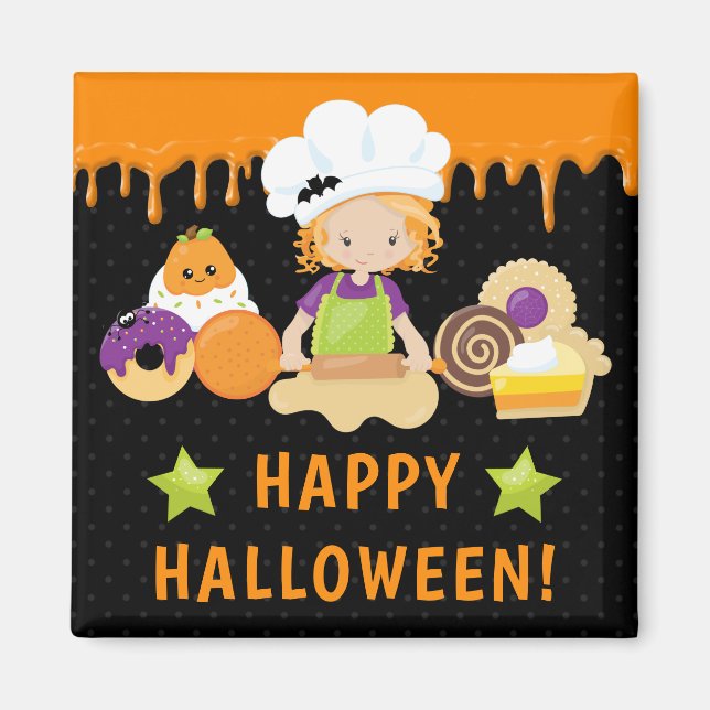 Halloween Cakes und Baking Rothaarmäuse Magnet (Vorne)