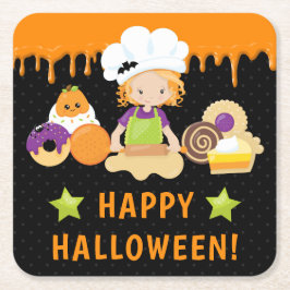Halloween Cakes und Baking Rothaarmäuse Rechteckiger Pappuntersetzer