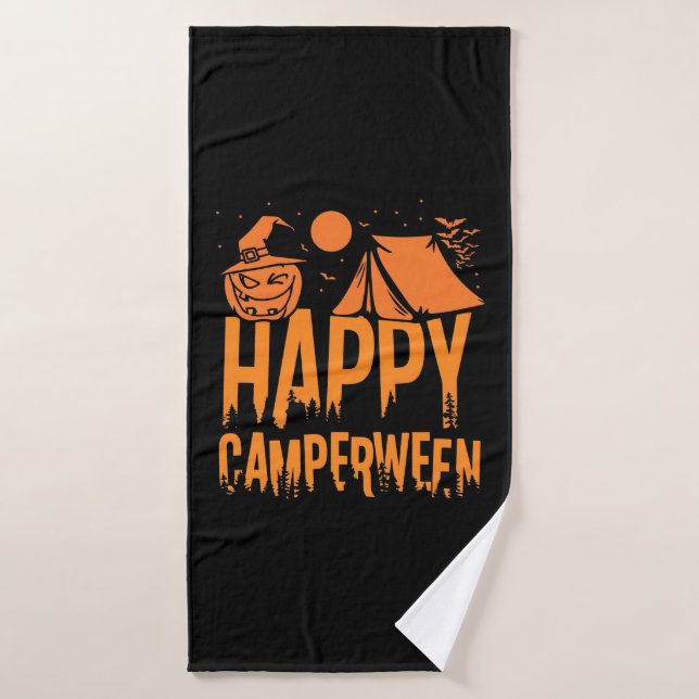 Halloween Camper Nature Badehandtuch (Badehandtuch)