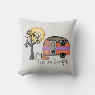 Halloween-Camping Du bist schwach Kissen