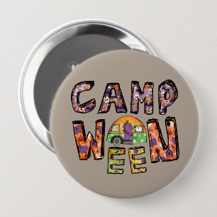 Halloween-Camping Wortpuffer Button