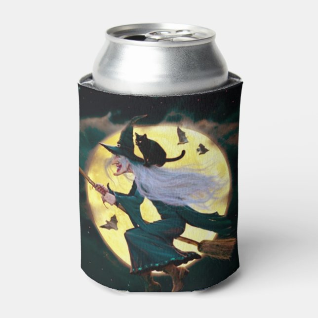 Halloween Can Cooler/Hexe Dosenkühler (Kanne Vorderseite)