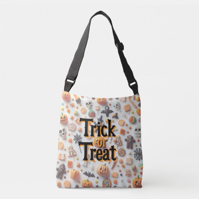 Halloween Candies Tragetaschen Mit Langen Trägern (Vorderseite)