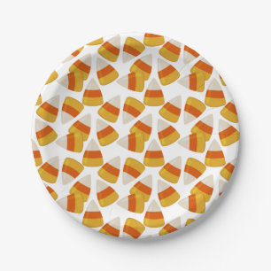 Halloween Candy Corn 7" Pappteller