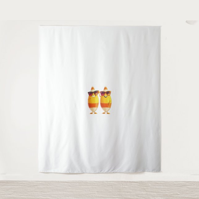 Halloween Candy Corn Crew Wandteppich (Vorderseite)