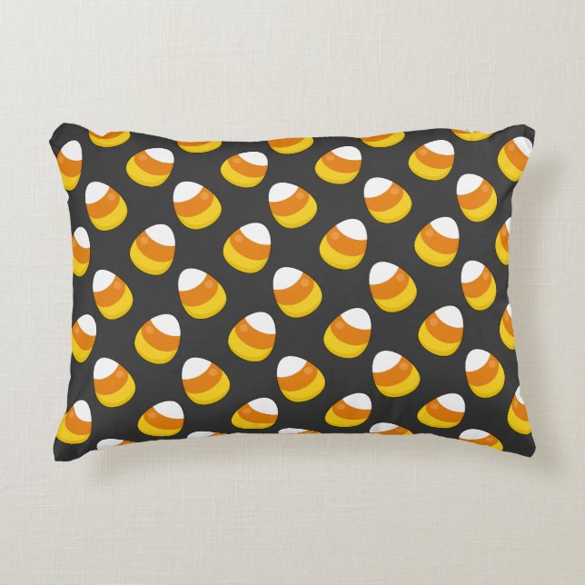 Halloween Candy Corn Dekokissen (Vorderseite)