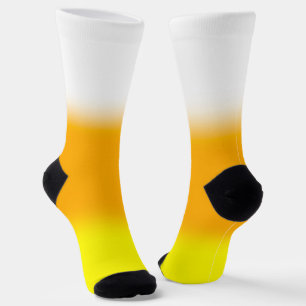 Halloween Candy Corn Gradient Socken