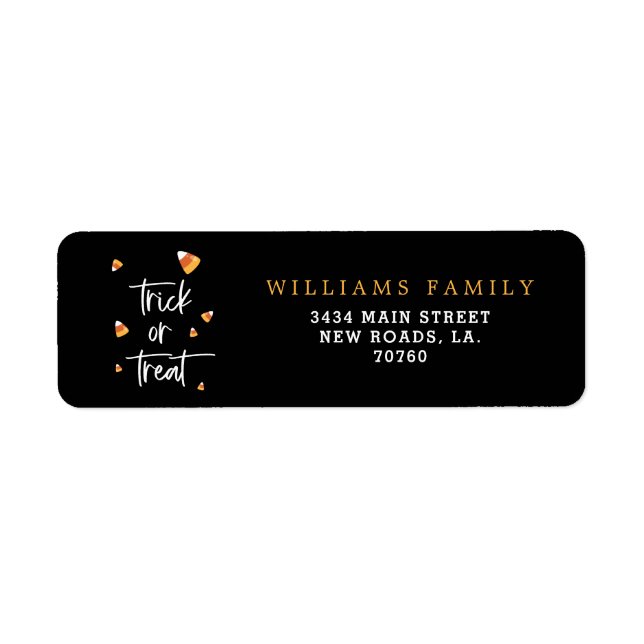 Halloween Candy Corn Labels (Vorne)