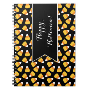Halloween Candy Corn Muster Custom Notebook Notizblock