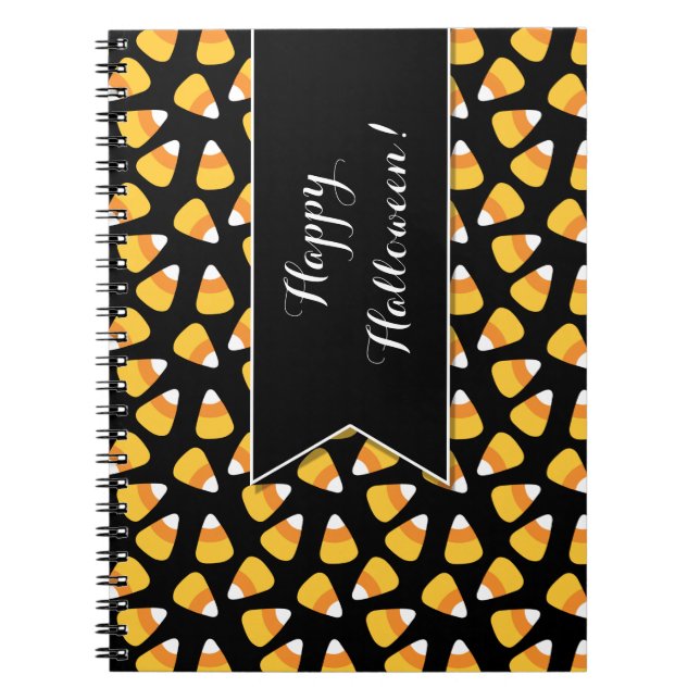 Halloween Candy Corn Muster Custom Notebook Notizblock (Vorderseite)