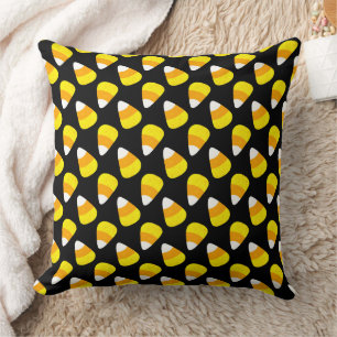 Halloween Candy Corn Pattern Kissen