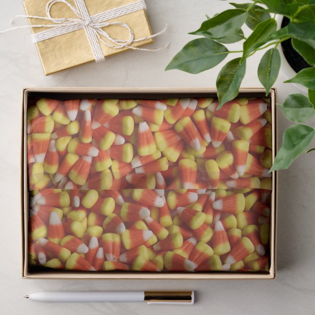 Halloween Candy Corn Photograph Seidenpapier (Geschenk)