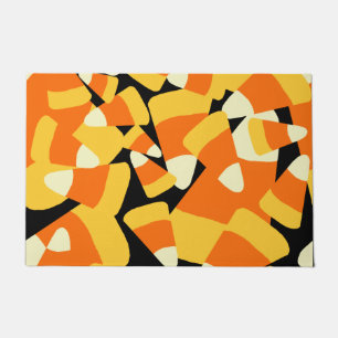 Halloween Candy Corn Seamless Pattern Fußmatte