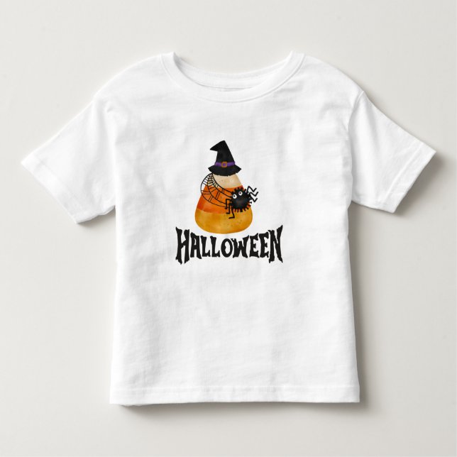 Halloween Candy Corn & Spider Baby T - Shirt (Vorderseite)