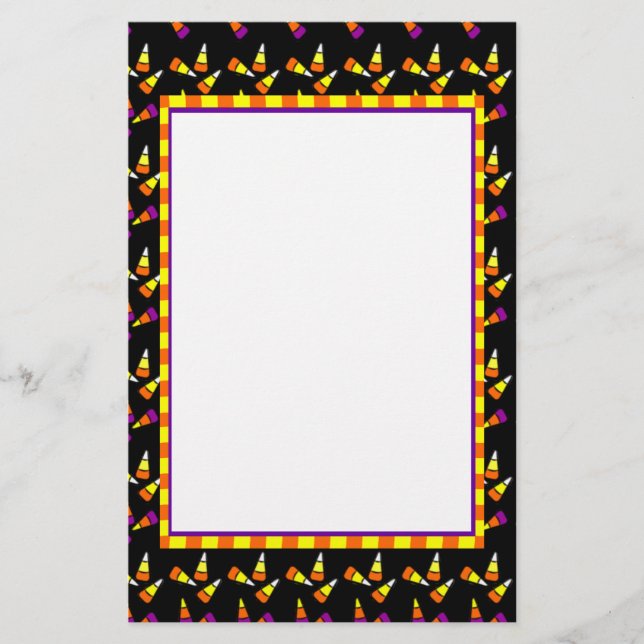 Halloween Candy Corn Stationery Briefpapier (Vorderseite)