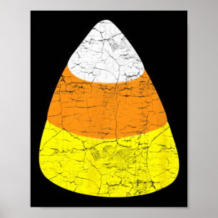 Halloween Candy Corn Vintag Illustration - Candy Poster