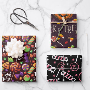 Halloween Candy Geschenkpapier Set