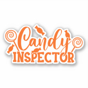 Halloween Candy Inspector Aufkleber