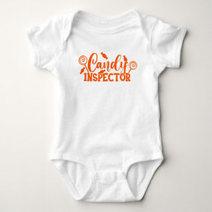 Halloween Candy Inspector Baby Strampler