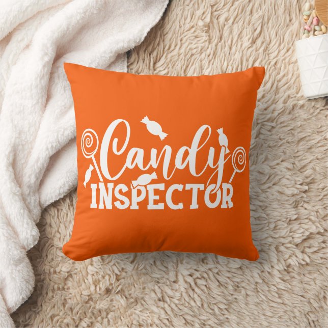 Halloween Candy Inspector Kissen (Decke)