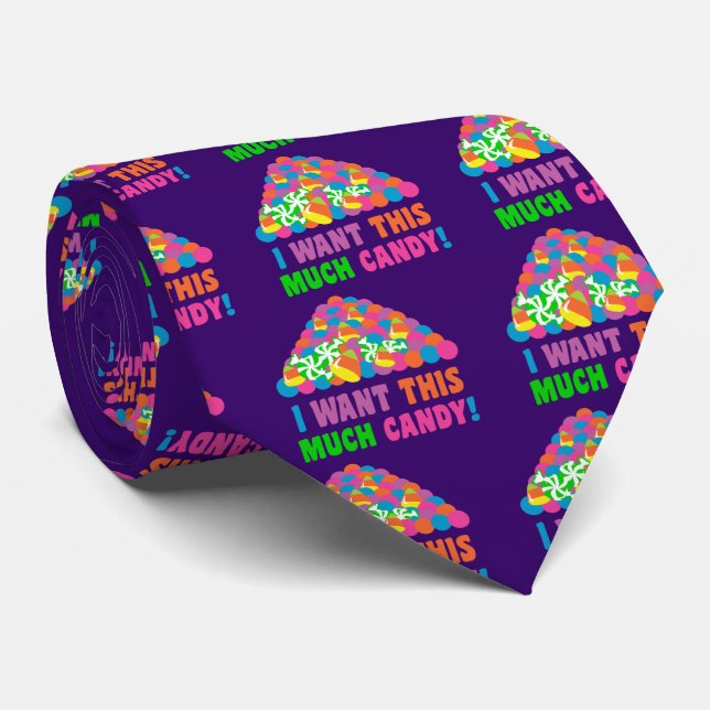 Halloween Candy Krawatte (Gerollt)