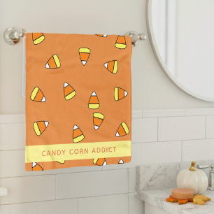 Halloween Candy Mais Addict Orange Handtuch