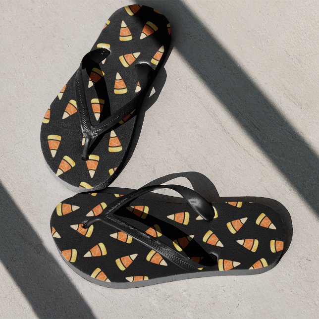 Halloween Candy Mais Print Flip Flops (Von Creator hochgeladen)
