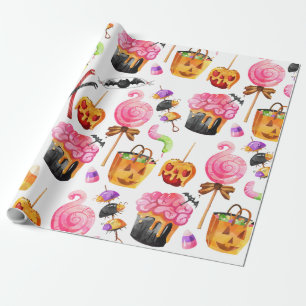 Halloween Candy Süßigkeiten Spooky Wrapping Paper Geschenkpapier
