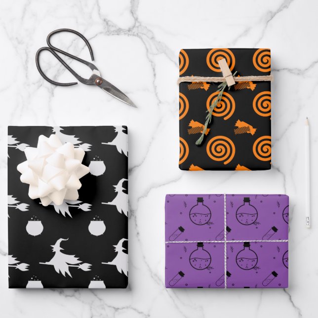 halloween candy tränke geschenkpapier set (Vorderseite)