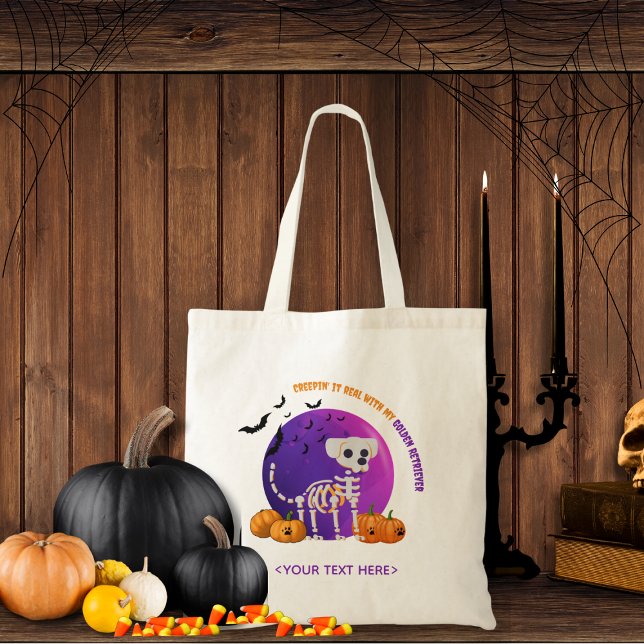 Halloween Candy Trick oder Treat Tote Bag Tragetasche (Trick or Treat OR show up to the Halloween party in style. Represent your favorite dog breed!!)