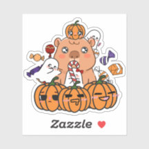Halloween Capybara - Kürbis- und Süßigkeitenparty