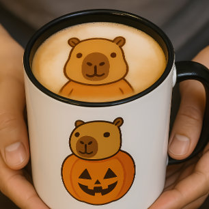 Halloween Capybara Mug Drôle Coupe Éffrayante de